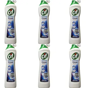 Cif Original Cream Cleaner multipurpose cleaner 500ml (White bottle) (Pack of 6)