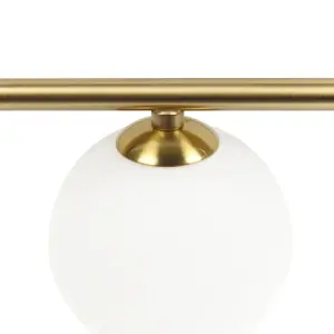 Beliani Modern 4 Light Wall Lamp Gold YANGO