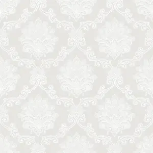 Galerie Nordic Elements Cream La Dentelle Damask Wallpaper Roll