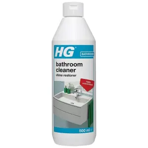 HG Bathroom Cleaner Shine Restorer, Bath Cleaner & Light Limescale Remover - 500ml x 3