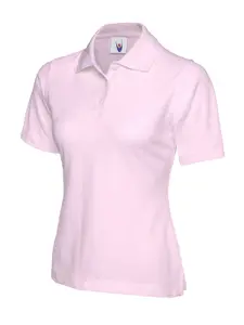 Uneek - Women's/Ladies Classic Poloshirt - 50% Polyester 50% Cotton - Pink - Size XS