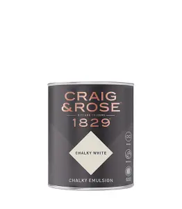 Craig & Rose 1829 Chalky Emulsion Mixed Colour White Doe 750ml