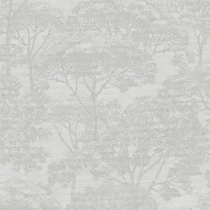 Galerie Havana Beige Tree Motif Textured Wallpaper