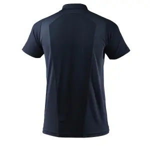 Mascot Advanced Moisture Wicking Polo Shirt with Chest Pocket (Dark Navy Blue)  (Small)