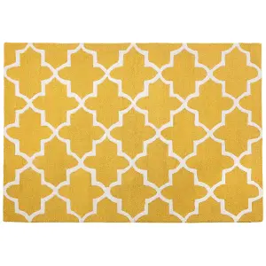 Wool Area Rug 160 x 230 cm Yellow SILVEN