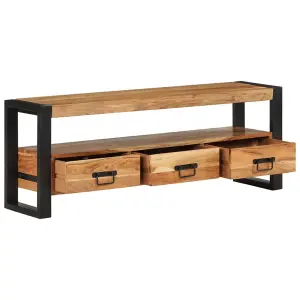 Berkfield TV Cabinet 120x30x45 cm Solid Wood Acacia