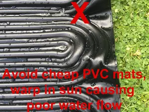 Swimming Kids Pool Hot Water Heater Mat PV Panel Pump Kit Free Sun Energy Hose - 1.33 x 3m