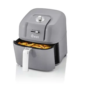 Swan 6L Retro Manual Air Fryer Grey