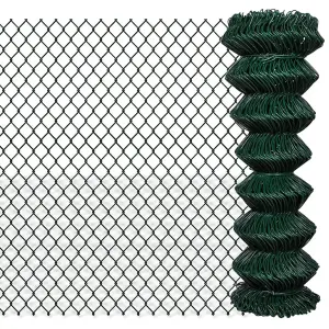 Berkfield Chain Link Fence Steel 1,25x25 m