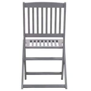 Berkfield Folding Outdoor Chairs 4 pcs Solid Acacia Wood