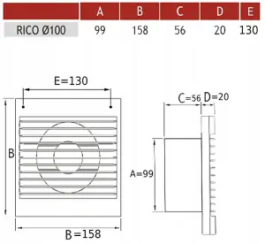 Whisper quiet Bathroom/kitchen extractor fan 120mm model with a timer switch (120mm)