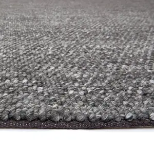 Charcoal Modern Plain Luxurious Easy to Clean Handmade Rug For Bedroom LivingRoom and Dining Room -120cm X 170cm