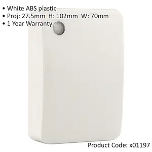 Wall Mounted IP44 Outdoor Twilight Photocell Detector Light Switch White