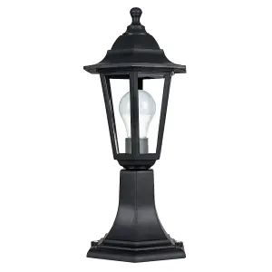 ValueLights Mayfair Traditional Black IP44 Outdoor Garden Lamp Post Lantern Light