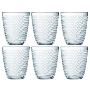 URBNLIVING 10cm Height 310ml Drinking Glasses Set of 6