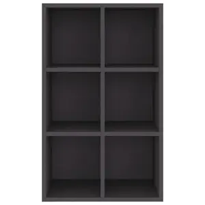 Gardinier Book Cabinet 66 x 30 x 98 cm Engineered Wood Grey