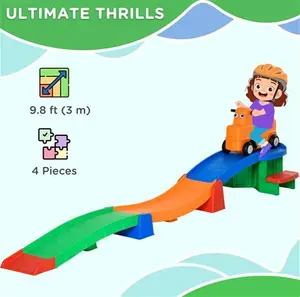 Tommy Toys Toddler Up And Down Roller Coaster Ride On Toy Multicolour