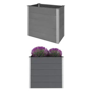 Berkfield Garden Raised Bed WPC 100x50x91 cm Grey