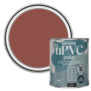 Rust-Oleum Fire Brick Gloss UPVC Paint 750ml