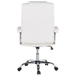 Executive Chair Faux Leather Cream ADVANCE