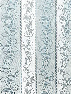 Home Curtains Daisy Lace Louvre Blind 72w x 54d" (183x137cm) White Café top Louvre Blind (1)