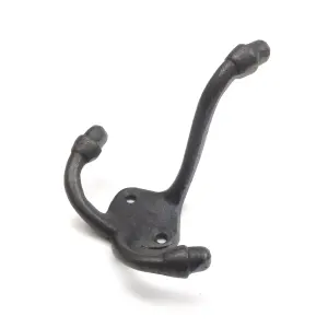 Oakcrafts - Antique Cast Iron Coat Beaumont Triple Coat Hook 90mm - Pack of 5 Hooks