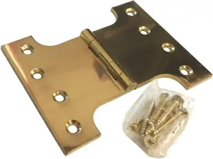 Dzina Heavy Duty Parliament Hinge (Brass, 4 x 2 x 4 inches)