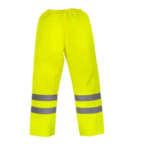 Yoko Unisex Adult Waterproof Hi-Vis Over Trousers Yellow (L)