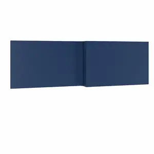 SunDaze Modern Bathroom L Shaped Bath Panels MDF Front Bath Panel 1700mm Blue