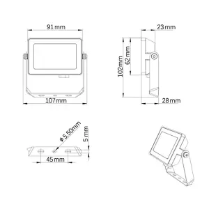 Philips LED Project line Floodlight 10W 3000K