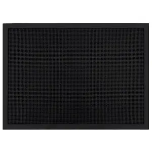 JVL Orion Scraper Rubber Pin Doormat, 60x80cm