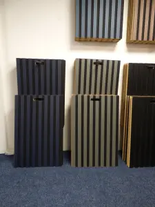 Quality high density milled MDF Acoustic Wall Panel KIT London Blue  600x2440mm