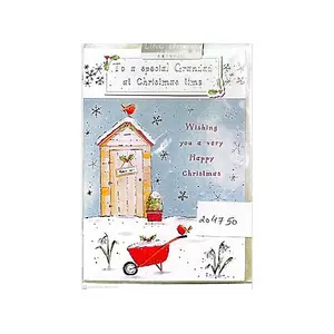 Ling Design To A Special Grandad Christmas Card White/Blue/Red (One Size)