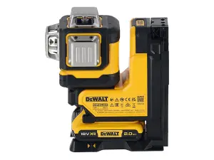 Dewalt DCLE34035D1-GB 3x360 Remote Green Laser 18V 1 x 2.0Ah Li-ion DEWLE34035D1