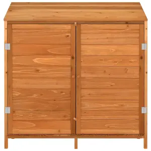 Berkfield Garden Shed Brown 102x52x112 cm Solid Wood Fir