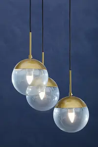 Interiors by Premier Revive Gold Finish Pendant Light