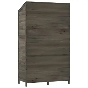 Berkfield Garden Shed Anthracite 102x52x174.5 cm Solid Wood Fir