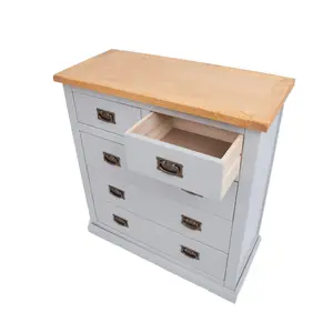 Loreo 5 Drawer Chest of Drawers Bras Drop Handle