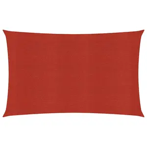 Berkfield Sunshade Sail 160 g/m2 Red 4x7 m HDPE