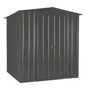 6 x 4 Premier Apex Metal Garden Shed - Anthracite Grey (6ft x 4ft / 6' x 4' / 1.8m x 1.2m)