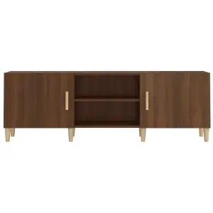 Berkfield TV Cabinet Brown Oak 150x30x50 cm Engineered Wood