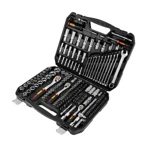 Socket Set 219pcs Set 1/2",3/8",1/4", Crv Neo Tools