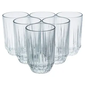 URBNLIVING 350ml Glass Drinking Tumblers Cups Whiskey Water Highball Set of 6