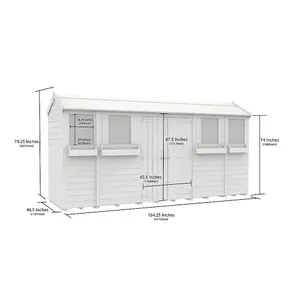 DIY Sheds 4x14 Apex Summer Shed