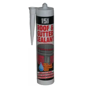 151 Roof & Gutter SEALANT, Black (Pack of 12)