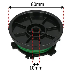 SPARES2GO Twin Line & Spool compatible with Challenge Xtreme SGT26 SGT30 SGT34N Trimmer Strimmer