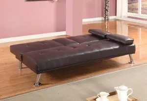 Comfy Living Verona Sofa Bed in Chocolate