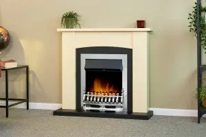 Adam Blenheim Electric Fire in Chrome