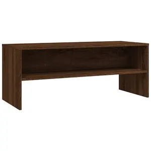 Berkfield TV Cabinet Brown Oak 100x40x40 cm Engineered Wood