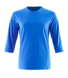 Mascot Crossover Ladies ProWash A3/4 Sleeve T-Shirt (Azure Blue)  (X Large)